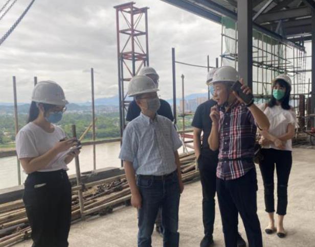 yl6809永利集团向导赴锦江嘉州宾馆视察施工 刷新项目